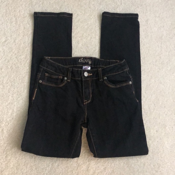Old Navy Girls Skinny Jeans in Black Sz 10 Regular - Picture 1 of 8